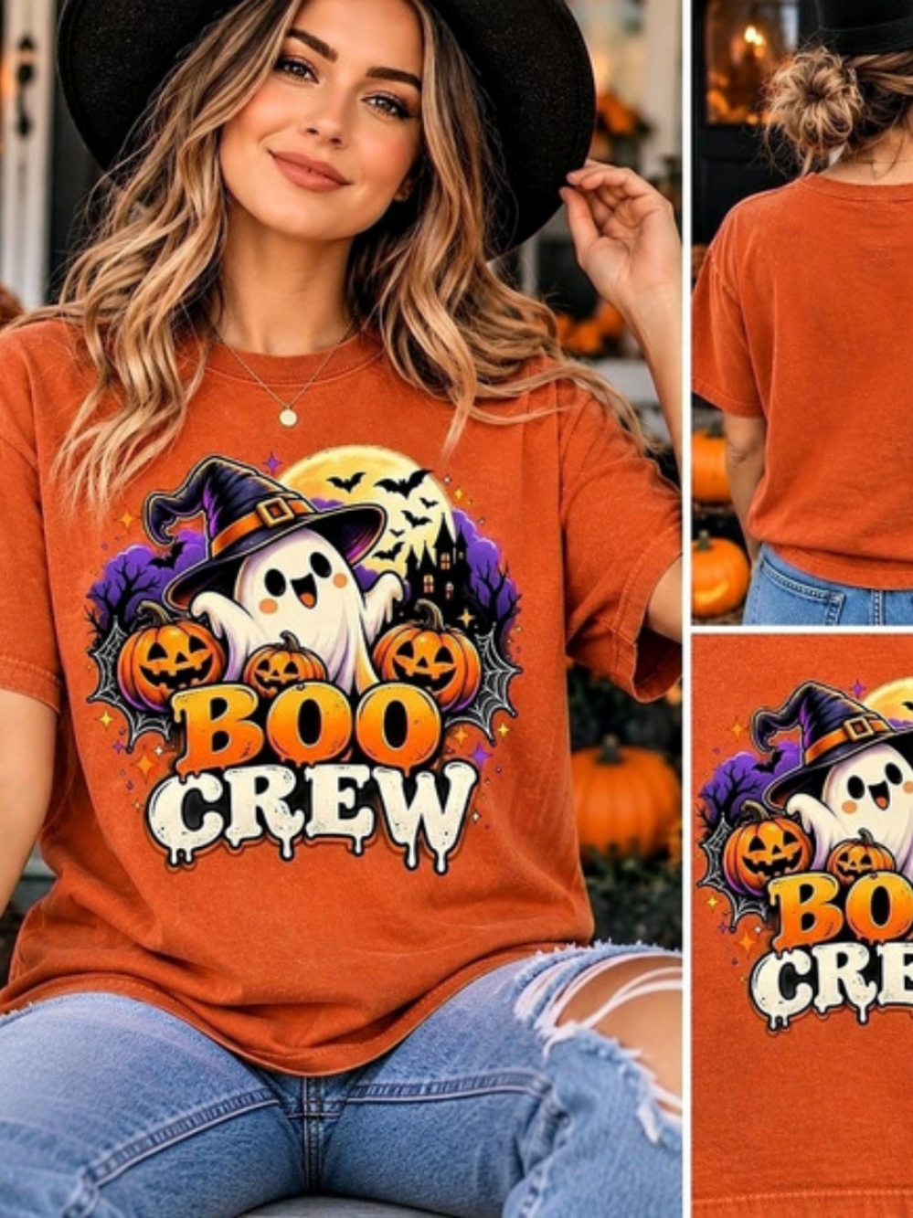 Comfort Colors 1717 Garment-Dyed Heavyweight T-Shirt 1717 Boo Crew Graphic Tee